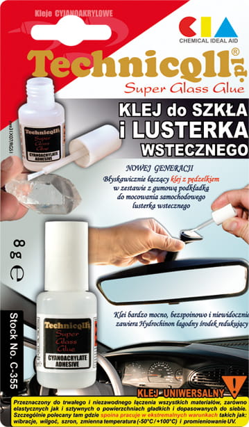 Klej do szkła i lusterka wstecznego Technicqll